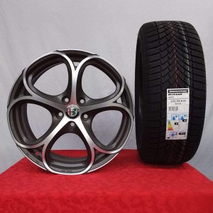 Cerchi Giulia 18 OZ MSW82 Alfa Romeo e Pneumatici invernali Bridgestone Blizzak Lm005 95V XL 225 45