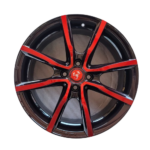 Cerchi in lega Abarth Grande Punto 17 Mak Milano4 Black and Red