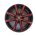 Cerchi in lega Renault Clio 17 Mak Milano4 Black and Red