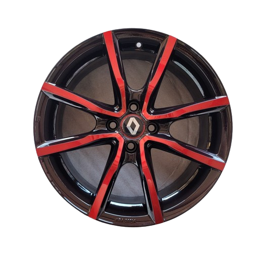 Cerchi in lega Renault Clio 17 Mak Milano4 Black and Red