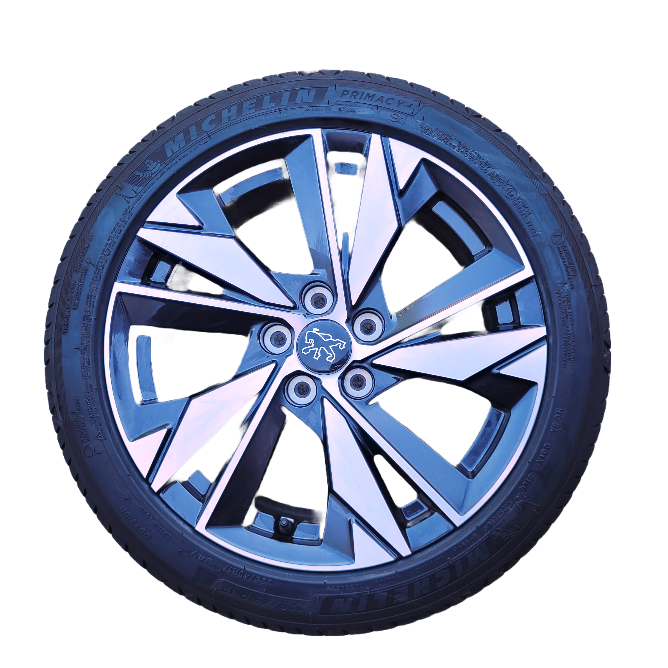 PG09 Cerchi in lega Peugeot 308 17 e Pneumatici Michelin Primacy4 225 45